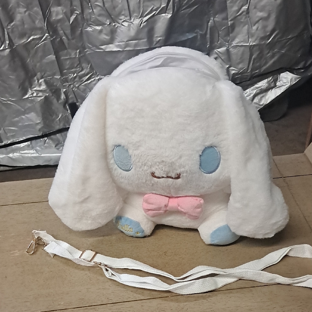 Sanrio Cinamoroll  14" Plush Doll with Carrying Straps